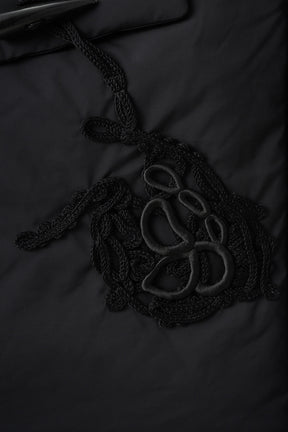 Trillium embroidered bag (Black)