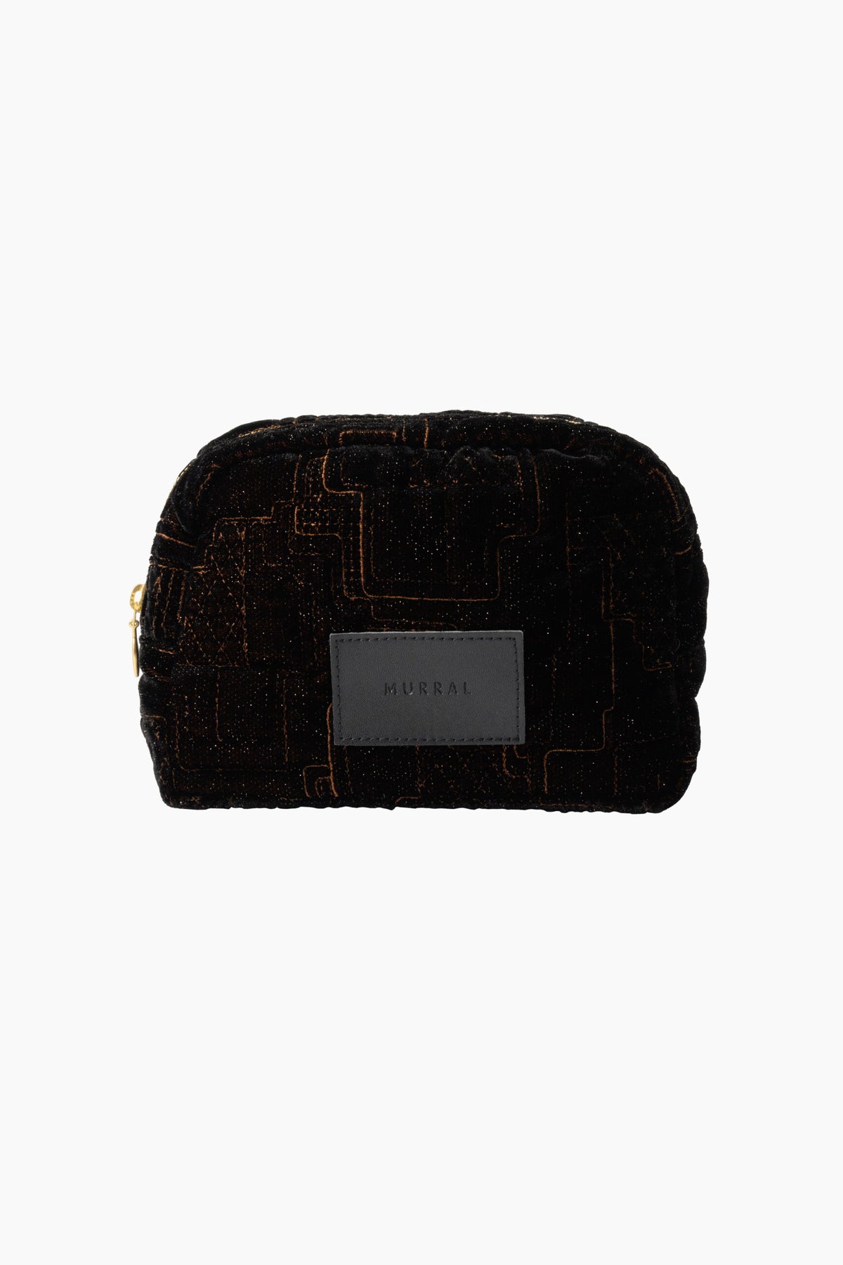 Symbolic embroidery pouch (Brown)