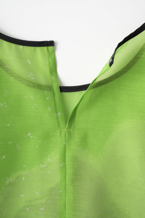 "Poppy" drawing tops (Light green)