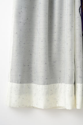 "Poppy" drawing wide slacks (Ivory)