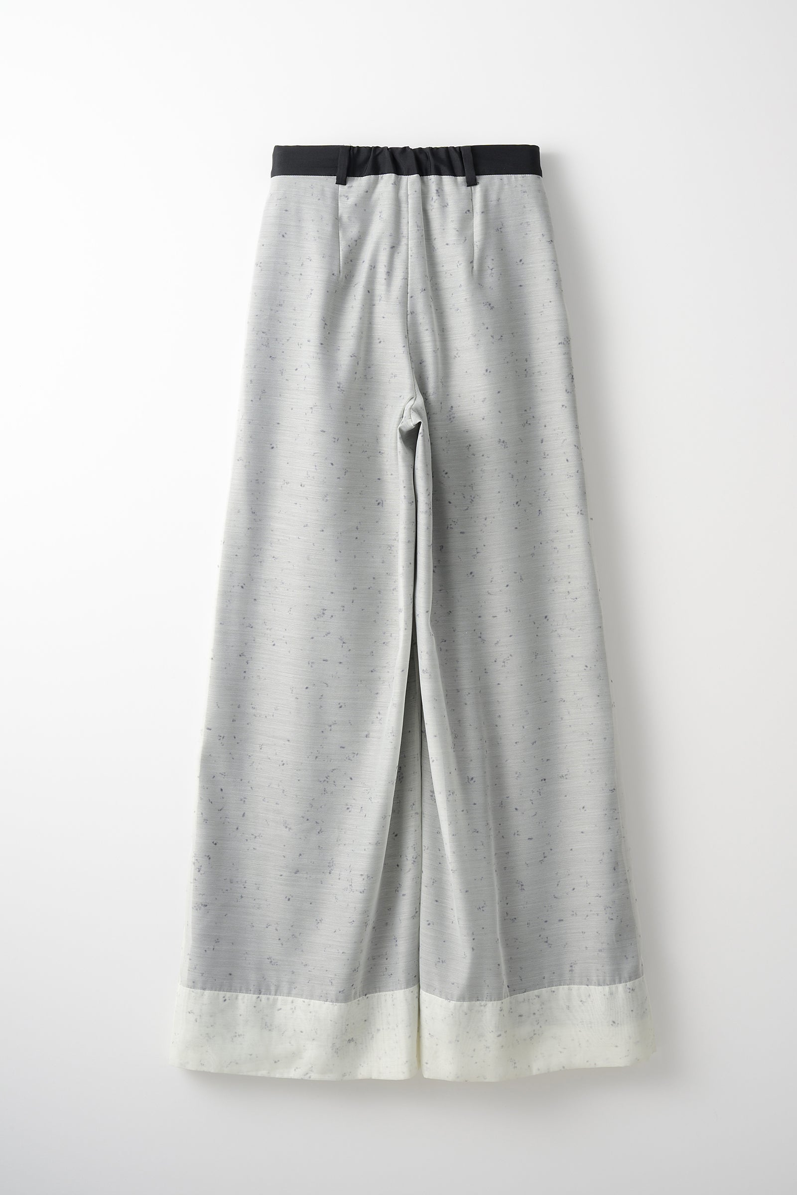 "Poppy" drawing wide slacks (Ivory)