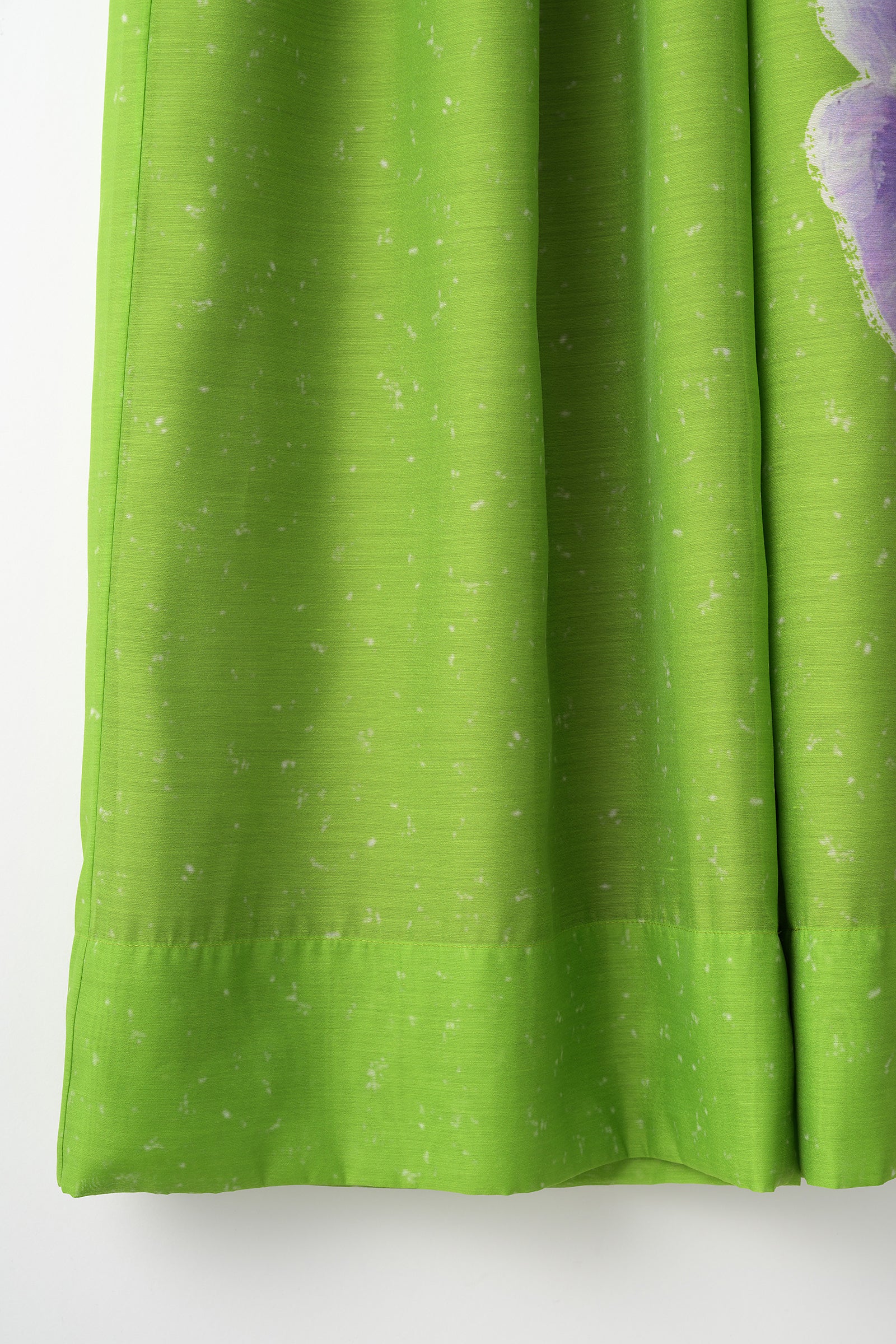 "Poppy" drawing wide slacks (Light green)