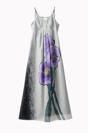 "Poppy" drawing  camisole dress (Ivory)