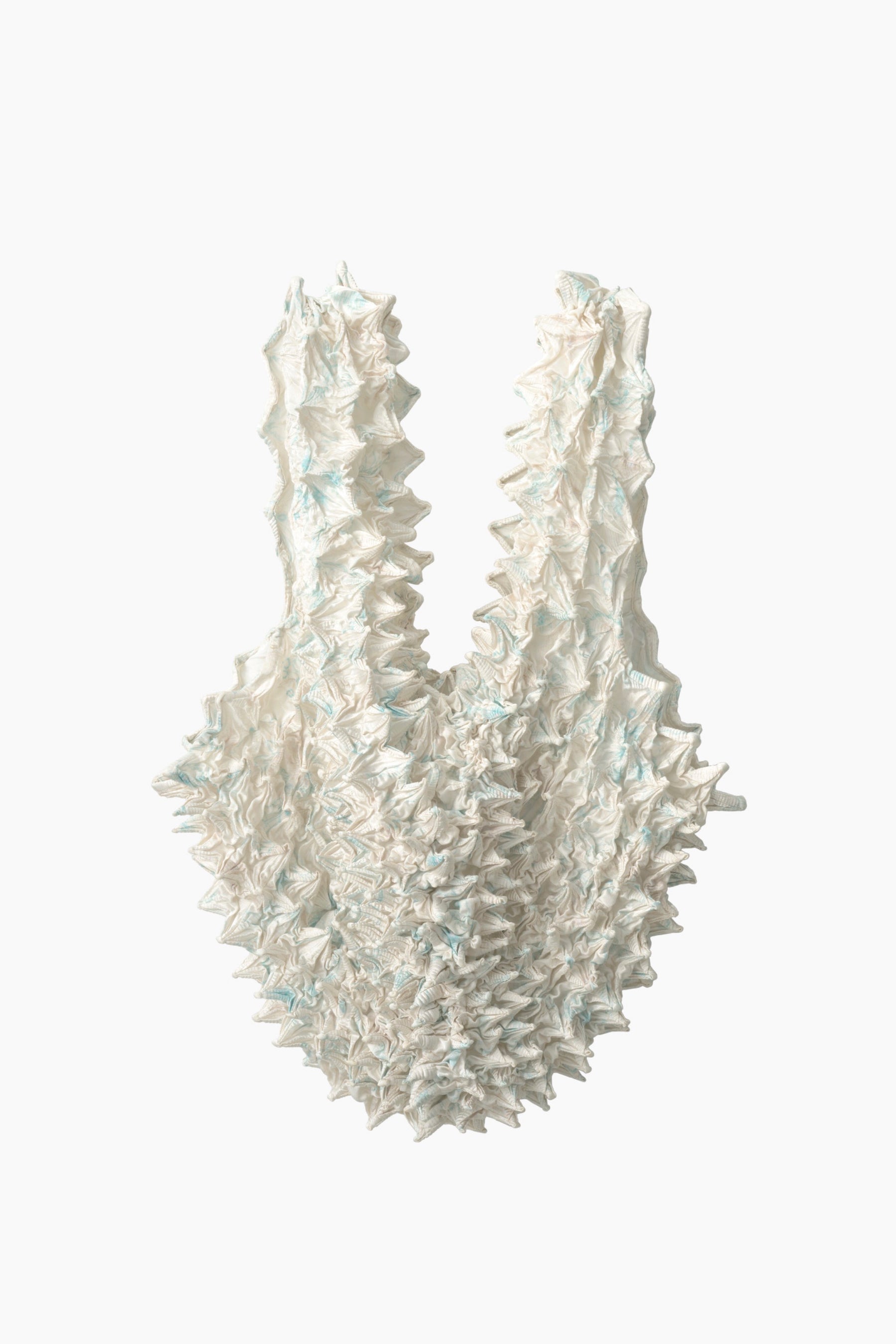 Camouflage flower pointy mini bag (Ivory)