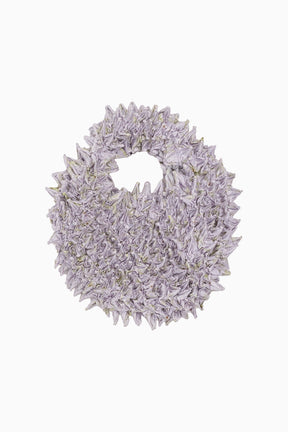 Camouflage flower pointy mini bag (Lavender)