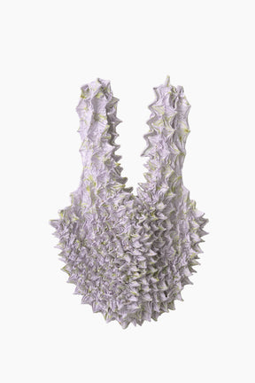 Camouflage flower pointy mini bag (Lavender)