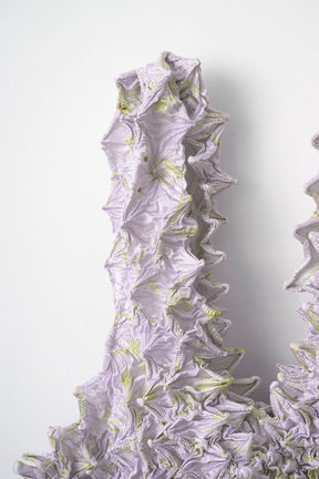 Camouflage flower pointy mini bag (Lavender)