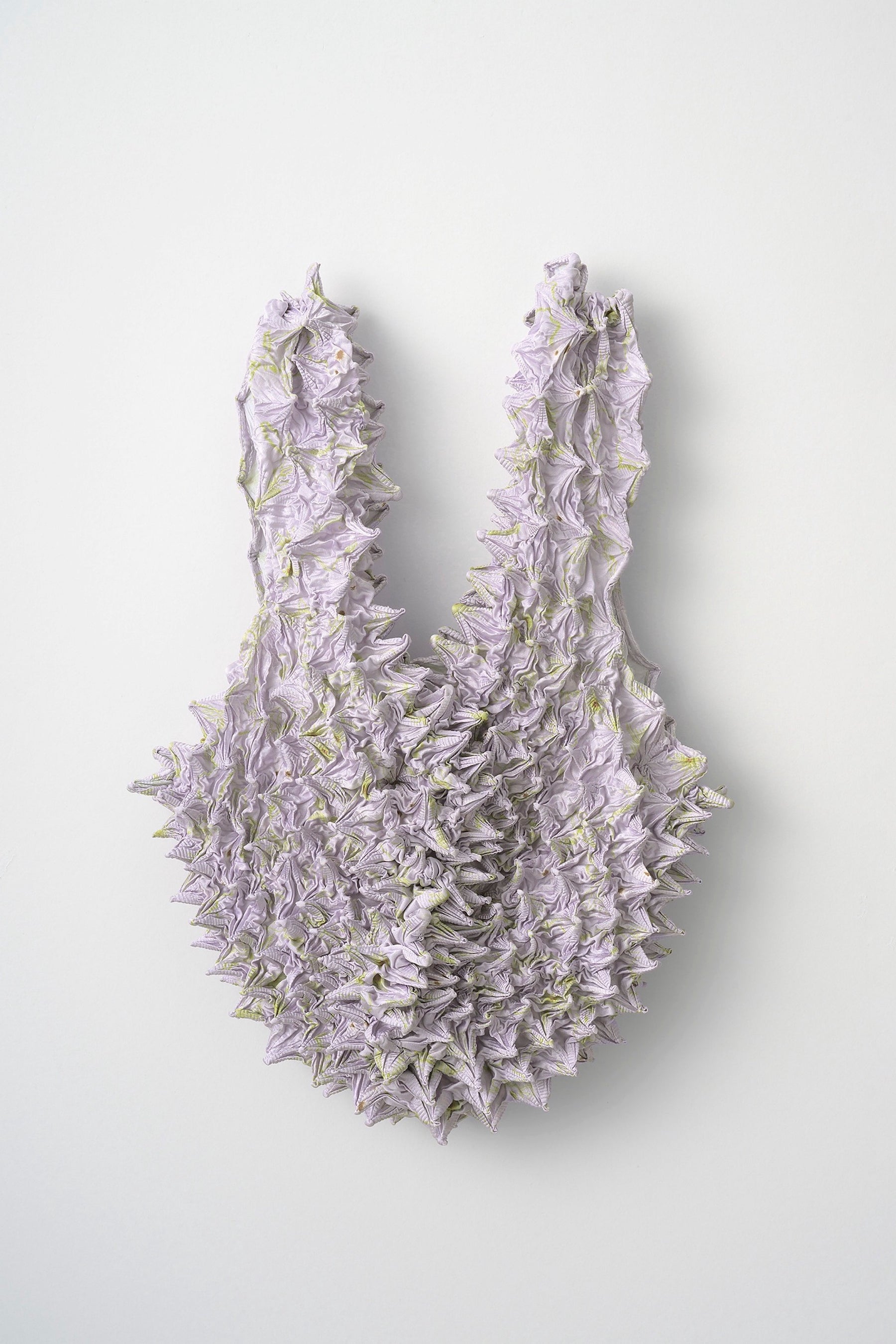 Camouflage flower pointy mini bag (Lavender)