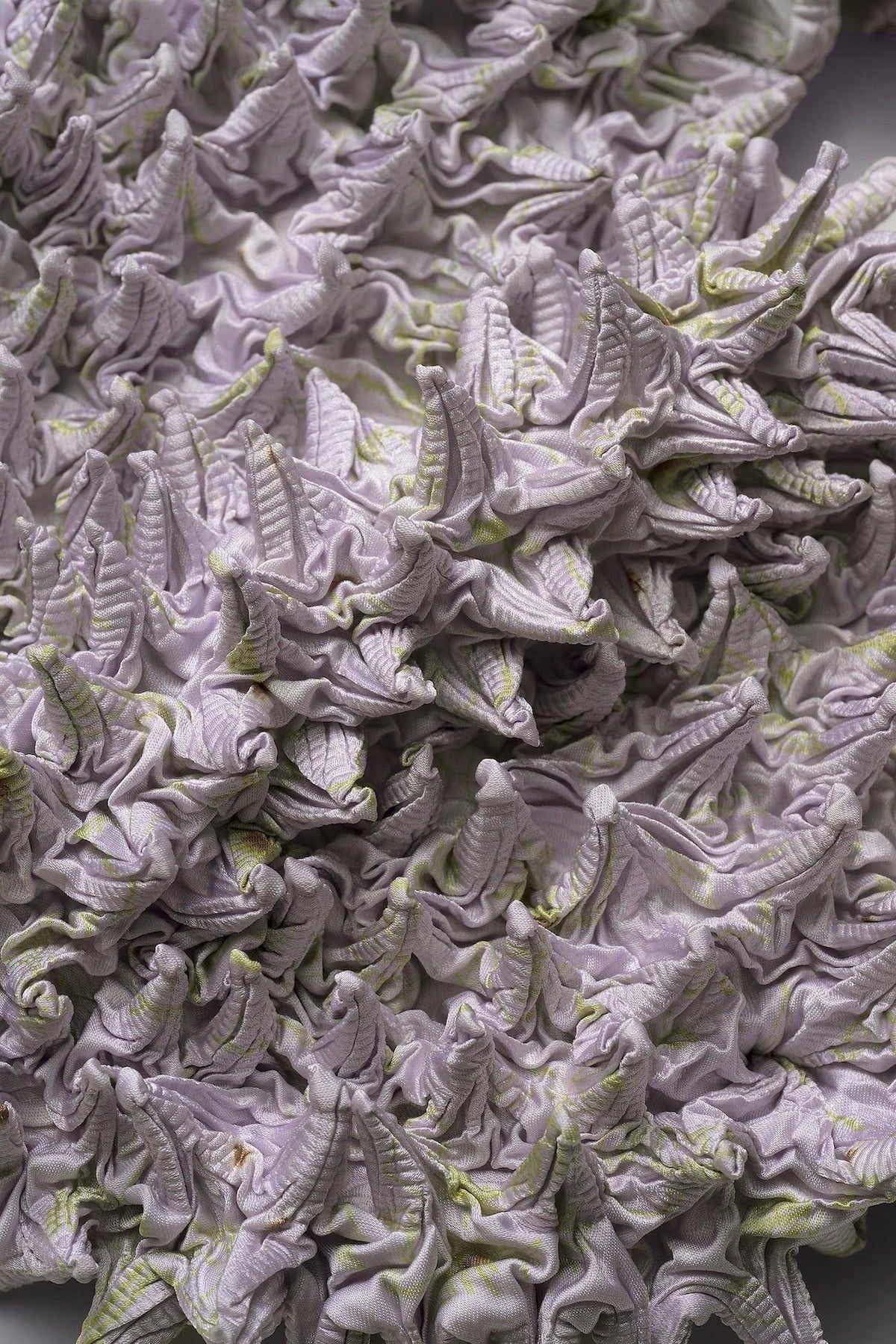 Camouflage flower pointy mini bag (Lavender)