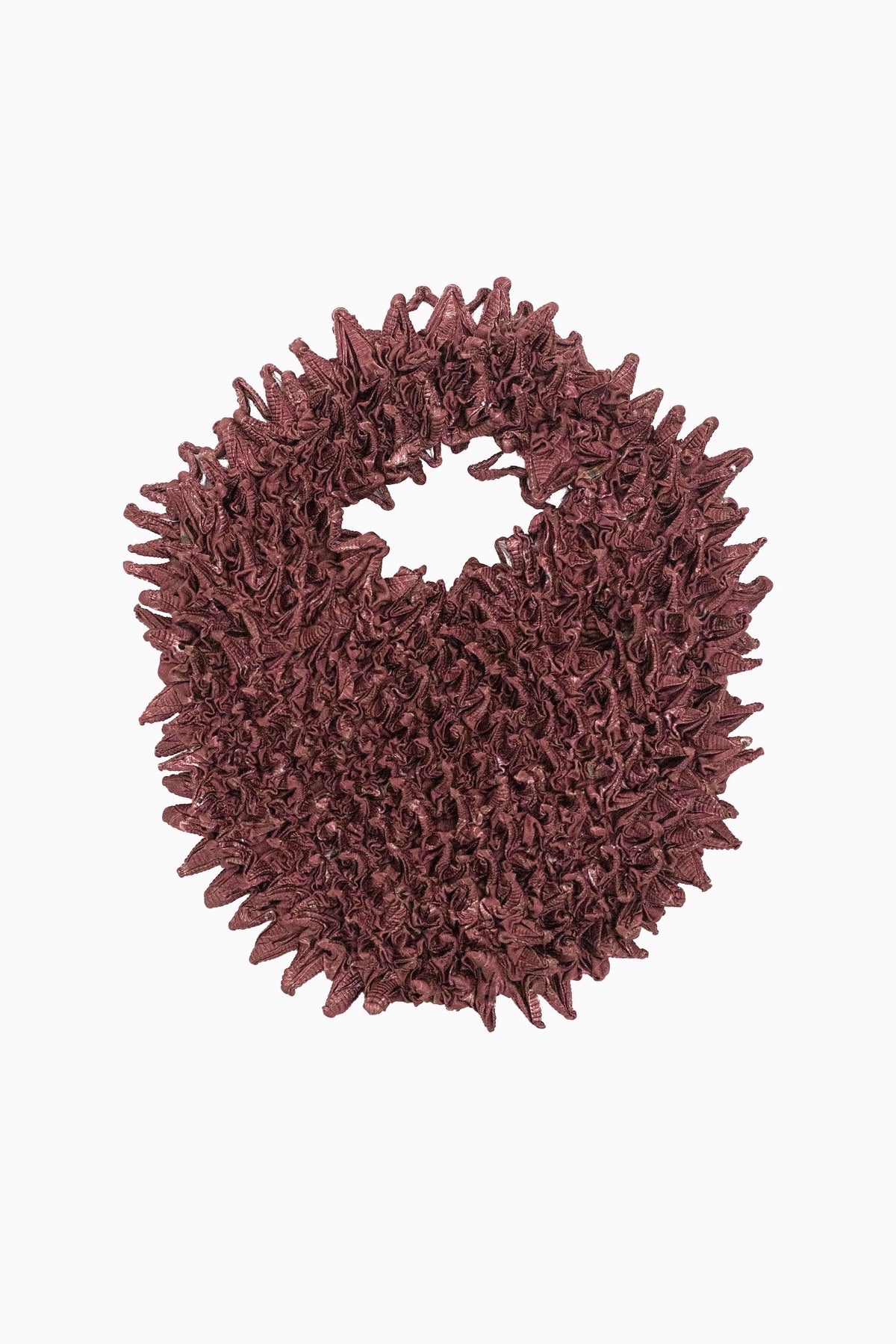 Camouflage flower pointy mini bag (Bordeaux)