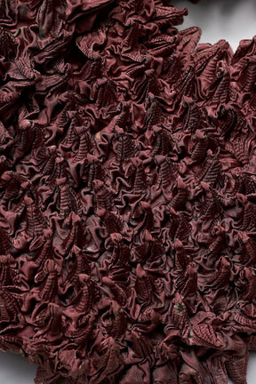 Camouflage flower pointy mini bag (Bordeaux)