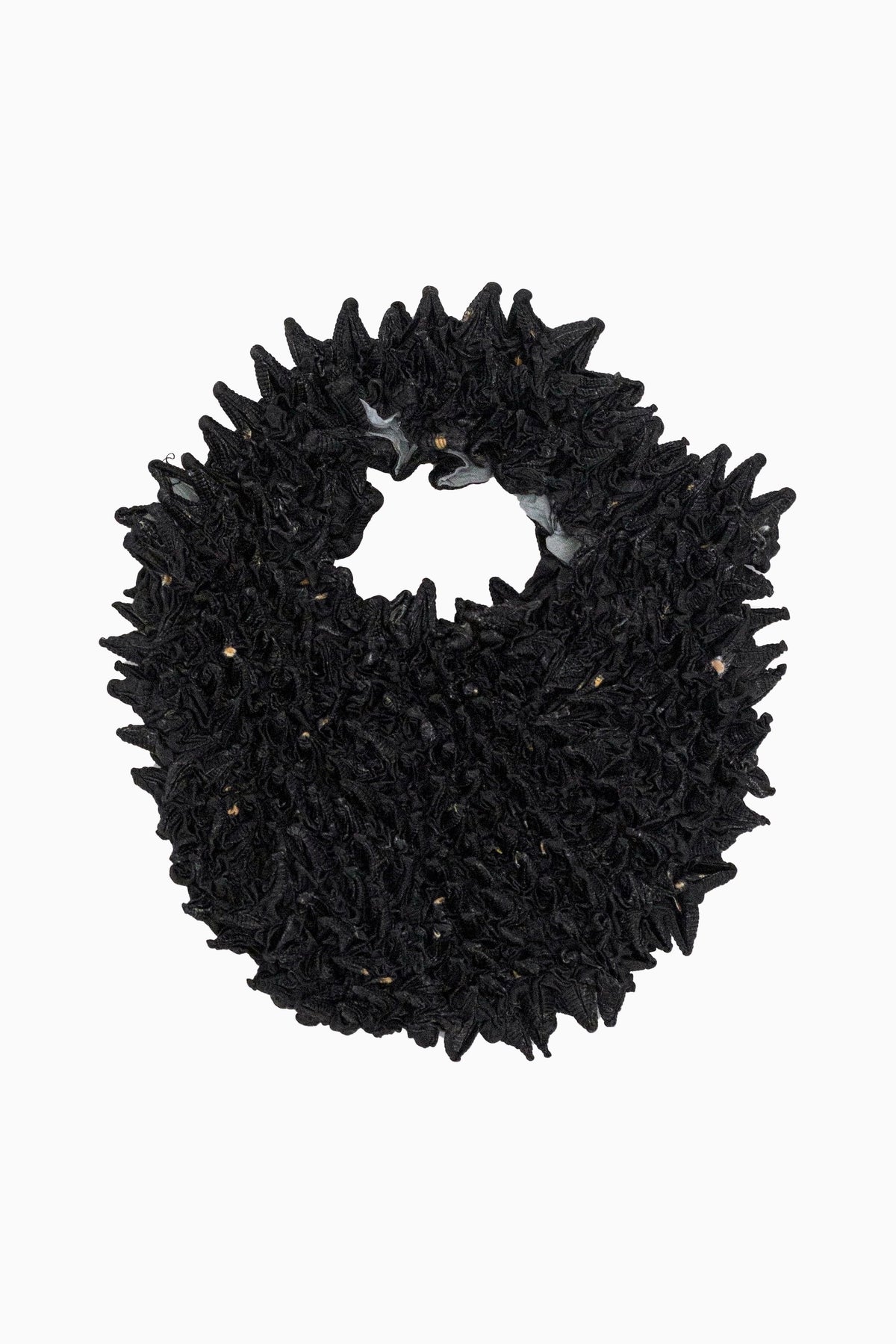 Camouflage flower pointy mini bag (Black)