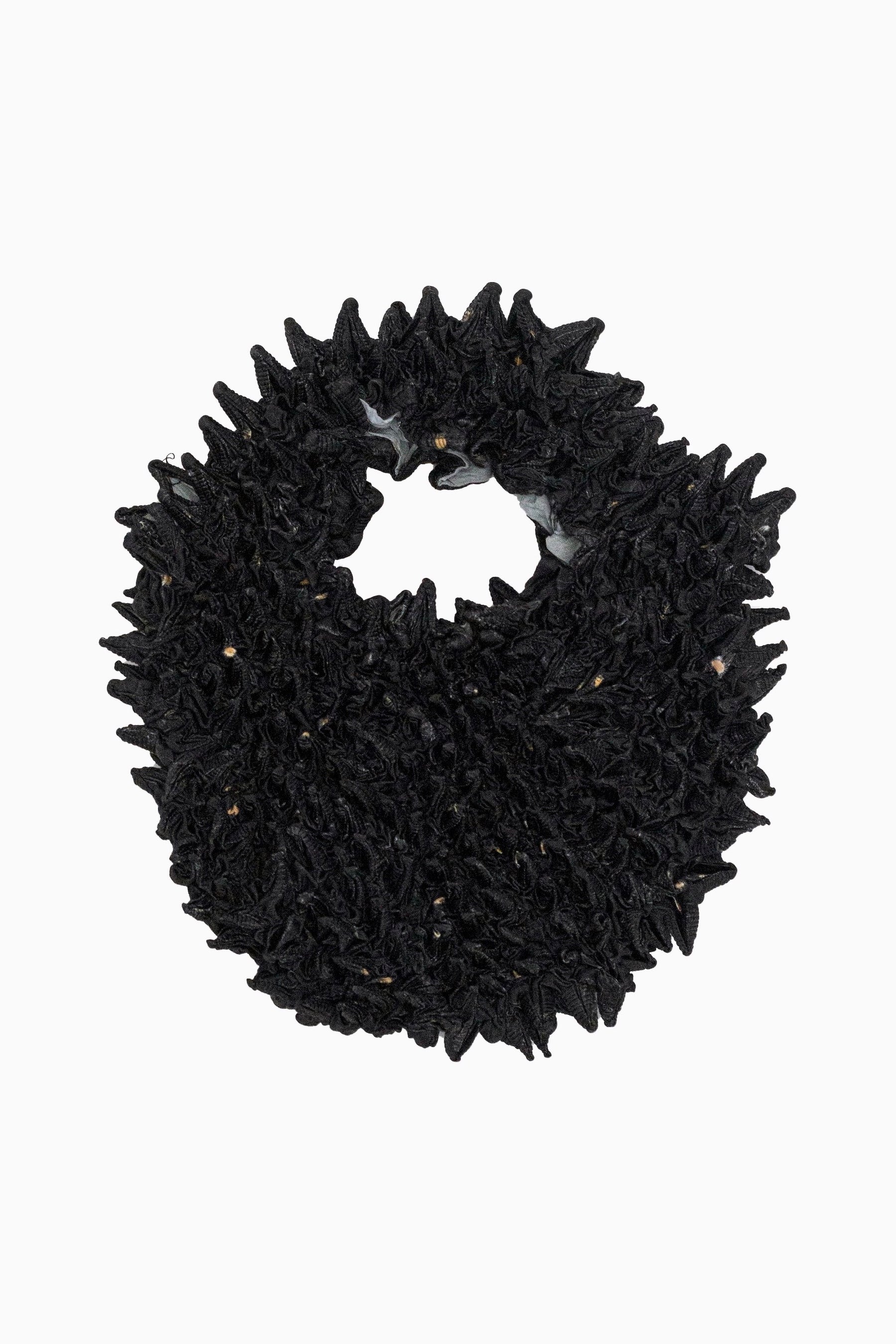 Camouflage flower pointy mini bag (Black)
