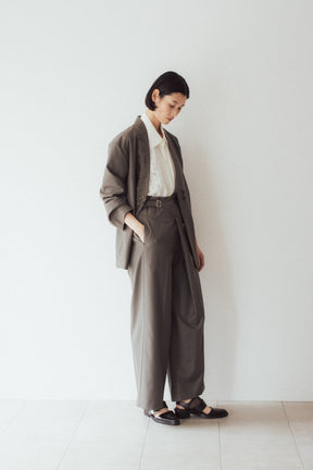 Veil embroidered set up (Khaki)