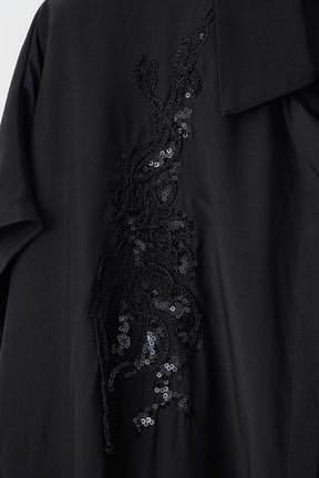 Veil embroidered shirt (Black)