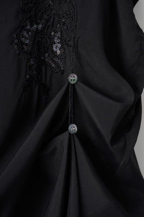 Veil embroidered shirt (Black)