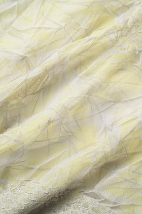Crumpled half sleeve tops (Yellow)