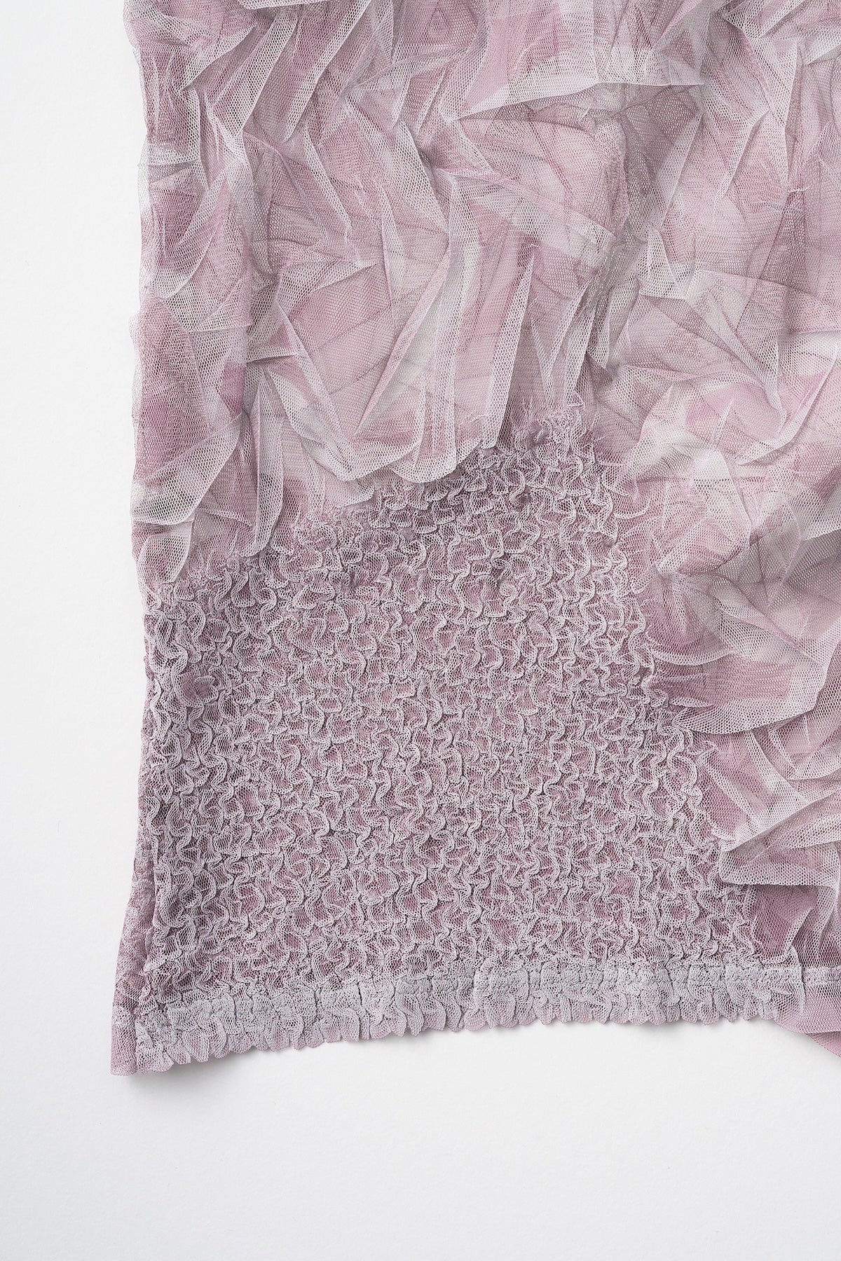 Crumpled half sleeve tops (Pink)
