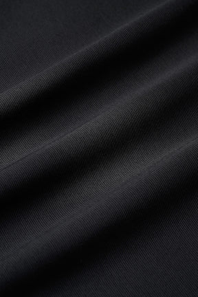 Flutter patchwork embroidered tops (Black)