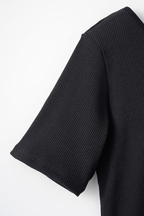 Ivy halfsleeve tops (Black)