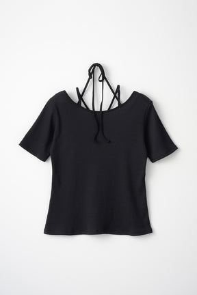 Ivy halfsleeve tops (Black)