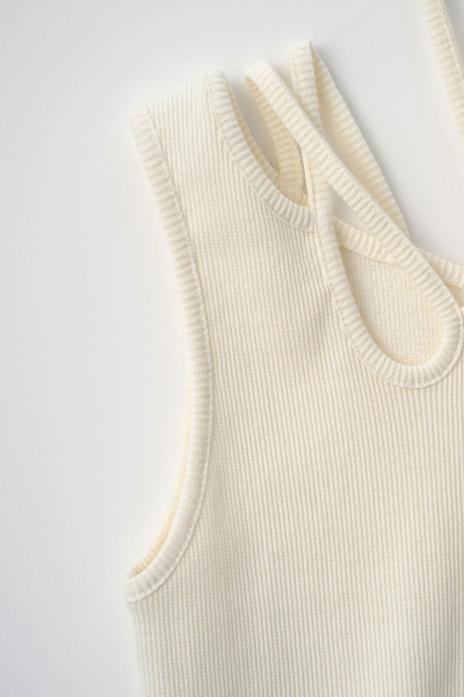 Glitter ivy tank (White)