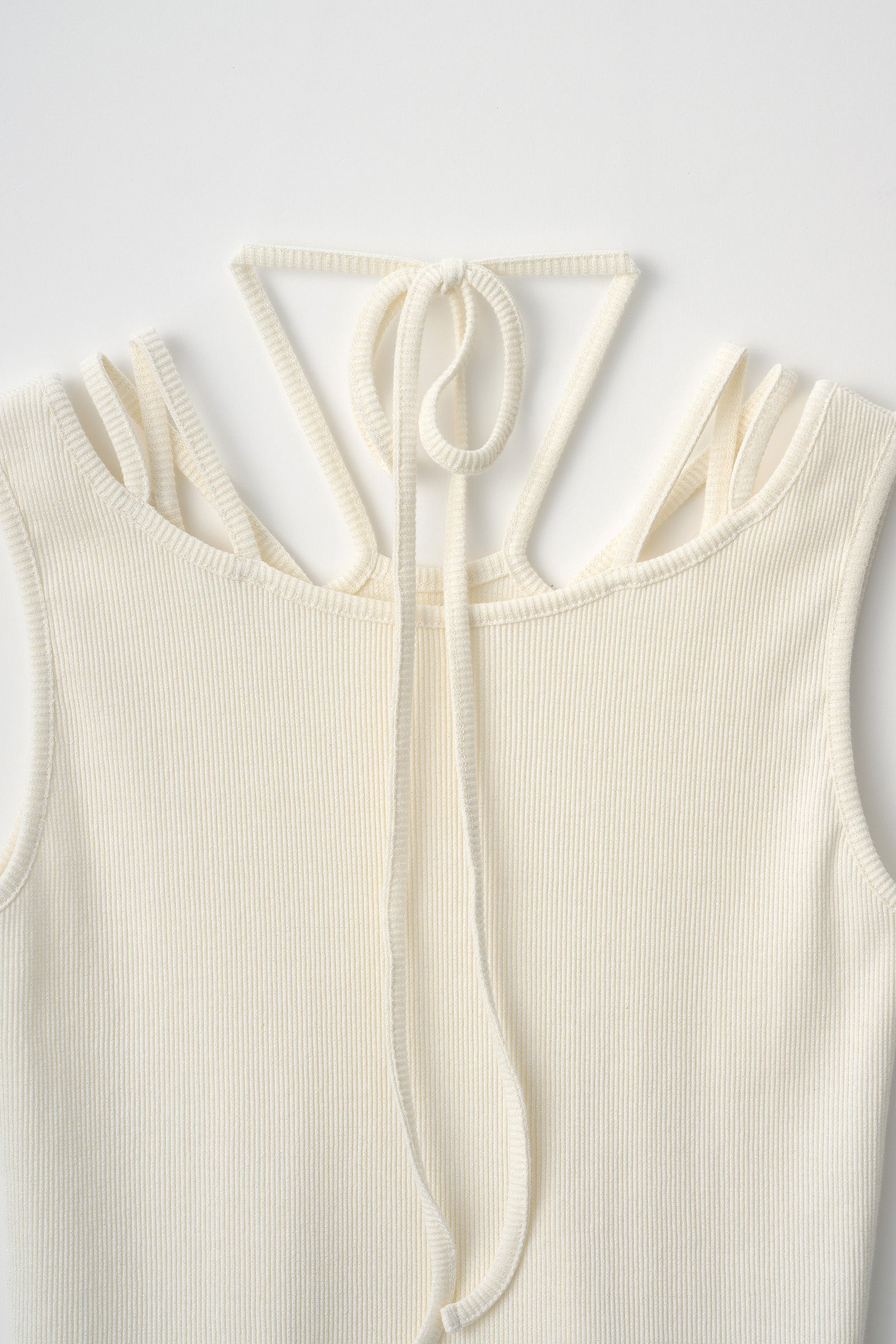 Glitter ivy tank (White)