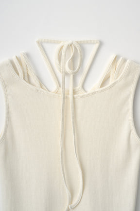 Glitter ivy tank (White)