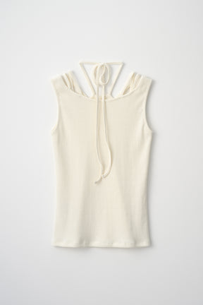 Glitter ivy tank (White)