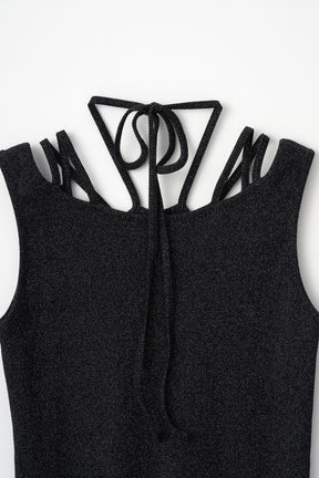 Glitter ivy tank (Black)
