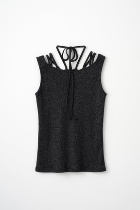 Glitter ivy tank (Black)