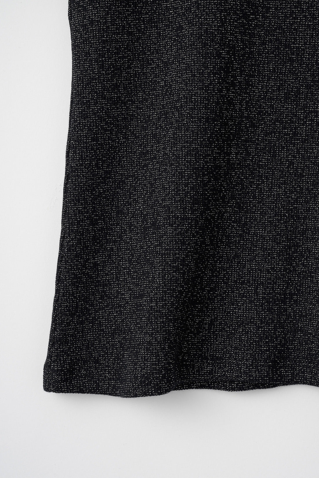 Glitter ivy halfsleeve tops (Black)