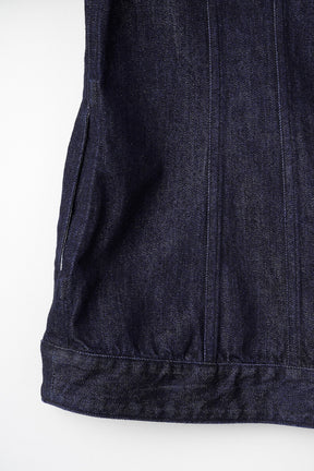 Nerine embroidered denim jacket (Indigo)