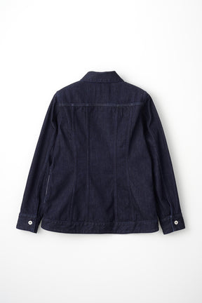 Nerine embroidered denim jacket (Indigo)