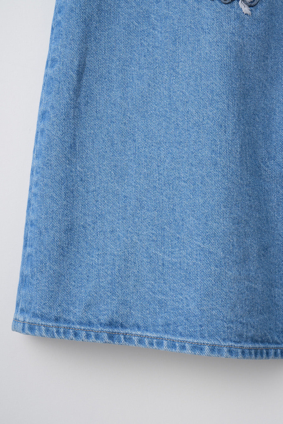 Nerine embroidered denim skirt (Blue)