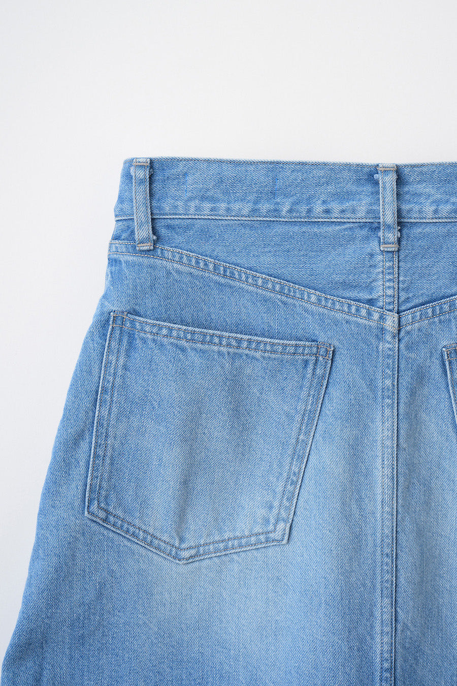 Nerine embroidered denim skirt (Blue)