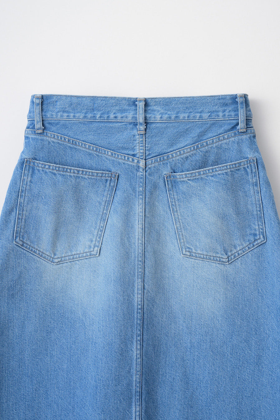 Nerine embroidered denim skirt (Blue)