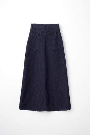 Nerine embroidered denim skirt (Indigo)