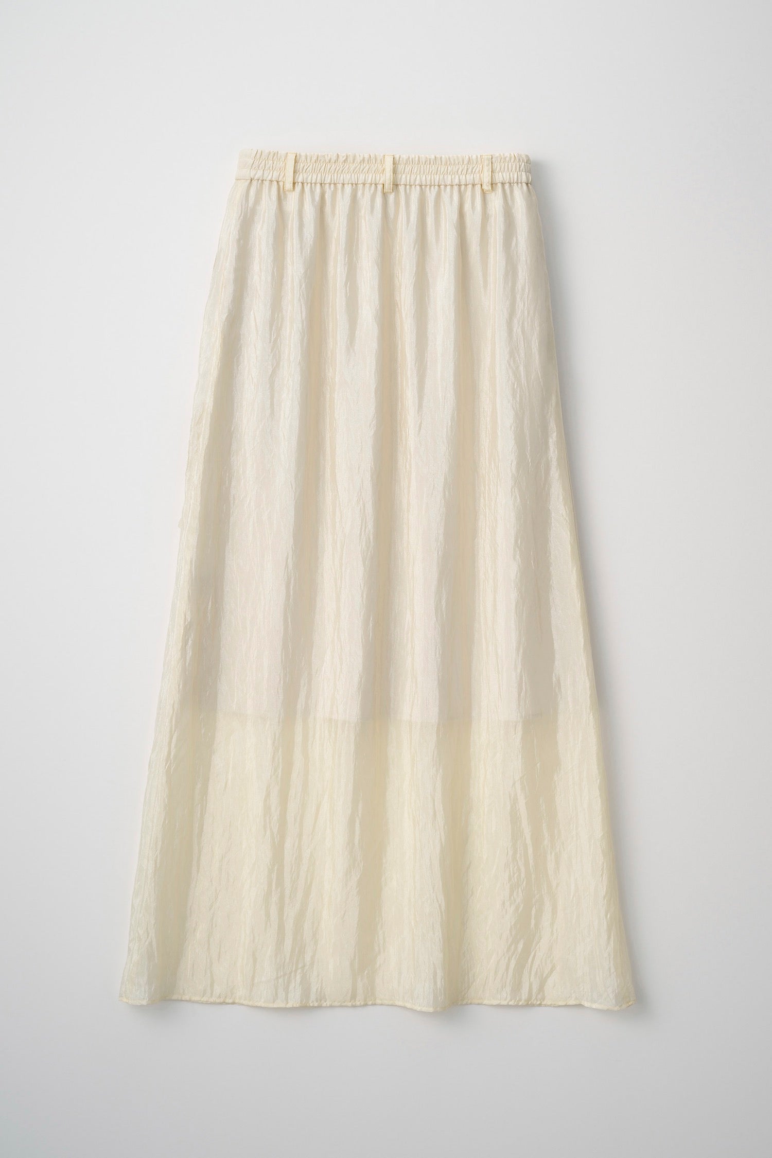Flutter patchwork embroidered skirt (White)
