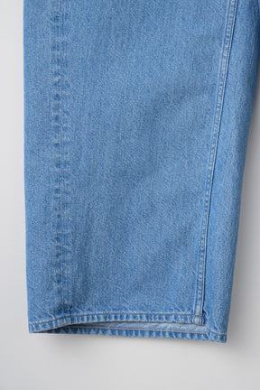 Nerine embroidered denim slacks (Blue)