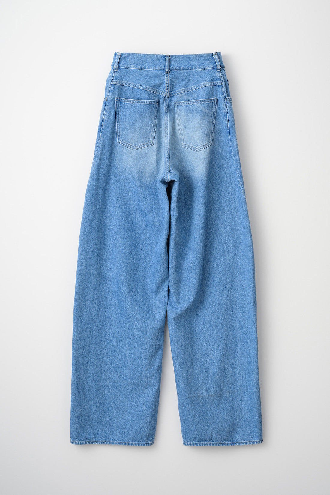 Nerine embroidered denim slacks (Blue)
