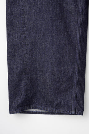 Nerine embroidered denim slacks (Indigo)