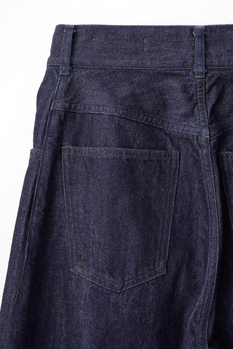 Nerine embroidered denim slacks (Indigo)
