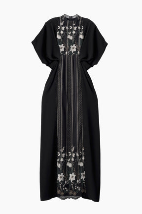 Classic lace dress set (Black)