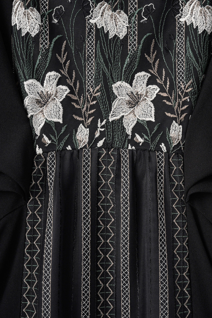 Classic lace dress (Black)