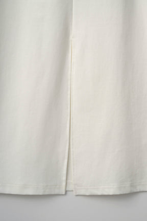Flutter patchwork embroidered dress (White)