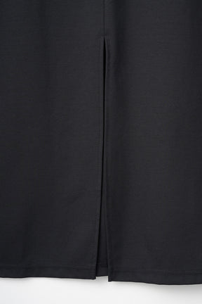 Flutter patchwork embroidered dress (Black)
