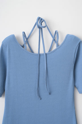 Ivy halfsleeve dress (Light blue)