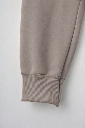 Glint beads embroidered sweatshirt (Greige)