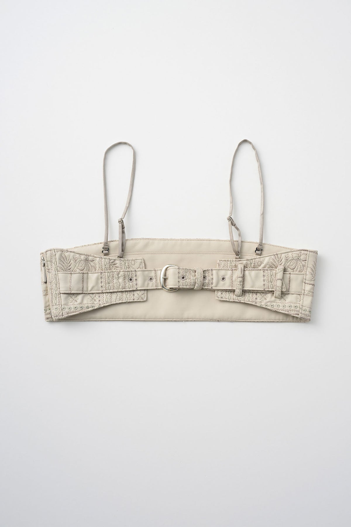 Gift check embroidered tops (Ivory)